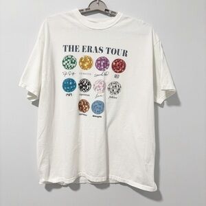 The Eras Tour Discoball Graphic Tee  Womens Size 2XL Mirrorball Comfort Color